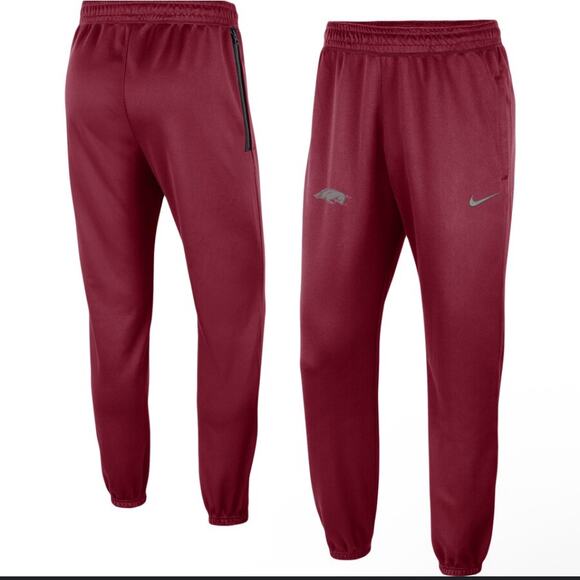 Nike Dri-FIT Arkansas Razorbacks Therma-FIT Fleece Red Men's Sweatpants -Size S - Picture 1 of 7